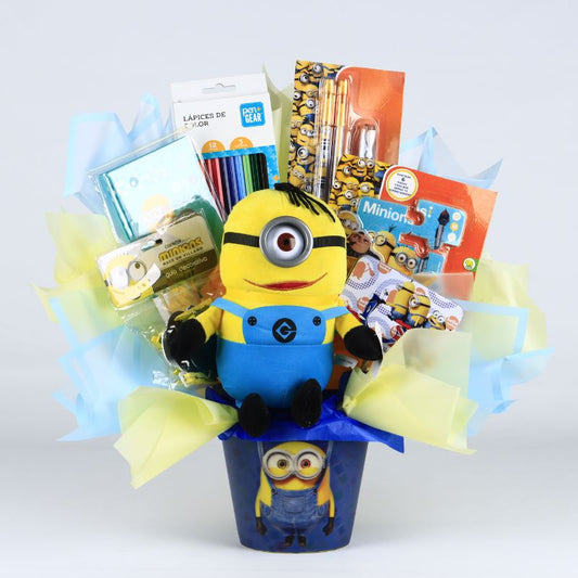 Bouquet de Sorpresas "Regreso a Clases con Minions"