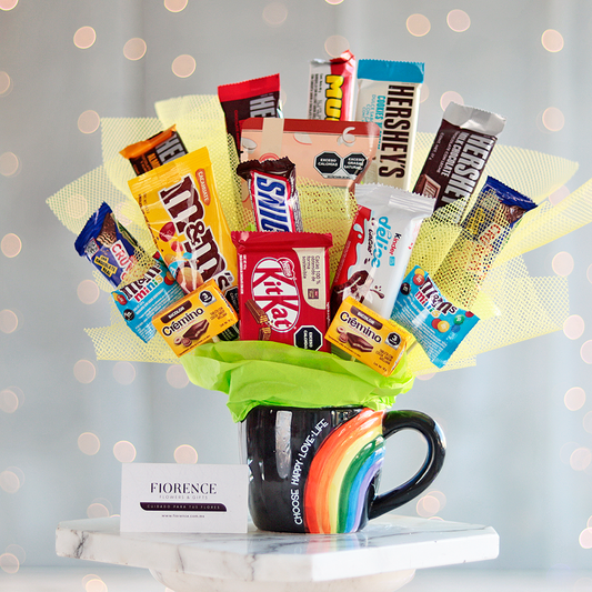 Candy Bouquet "Choose Happy Love Life"