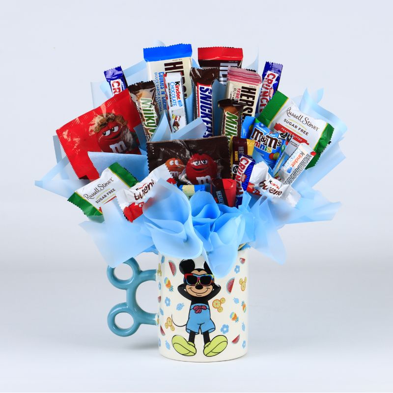 "Mickey Mouse" with Chocolates Candy Bouquet