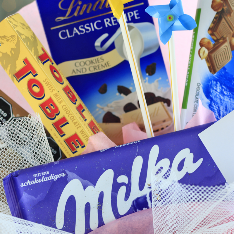 Candy Bouquet with Large Chocolate Bars