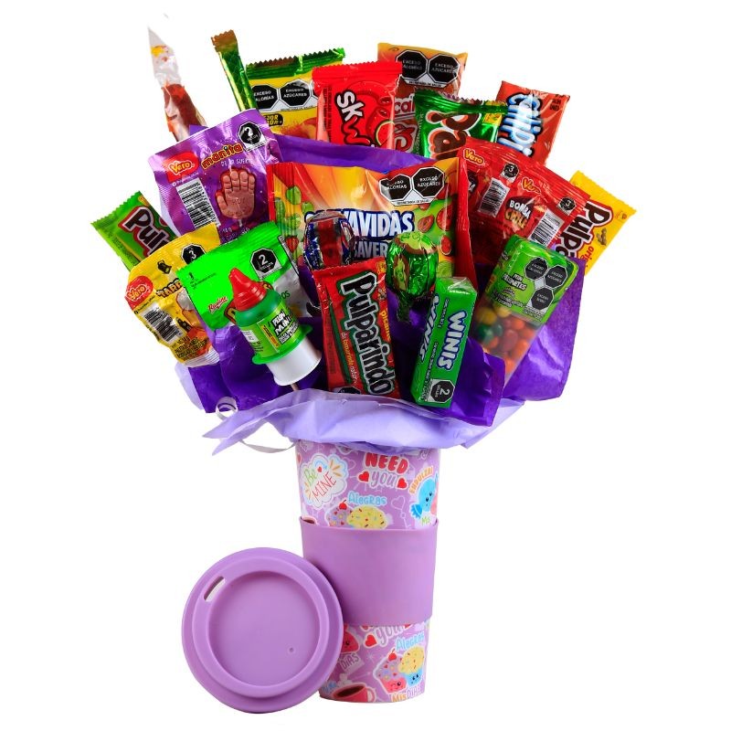 Candy Bouquet Sorpresa En Termo