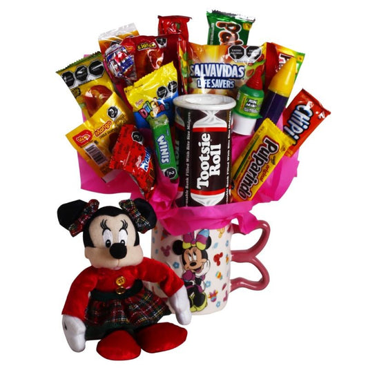 Candy Bouquet Taza Minnie Mouse